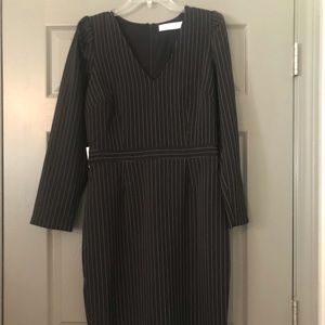 Black pin striped dress